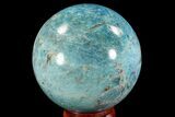 Bright Blue Apatite Sphere - Madagascar #78705-1